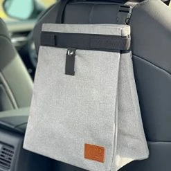 Best deal ???? Ar Trash Can Hanging For Headrest, Extra Large Waterproof Car Garbage Can Organizer, Collapsible Car Trash Bag, Cute Car Trash Can (Black) ???? -Car Seat Covers shop 41wOR0nIkL