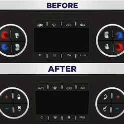 Coupon ???? (2 Pack) AC Dash Button Repair Kit - Best For Fixing Ruined Faded A/C Control Buttons - Decal Replacement Fits Select 07-14 GM Vehicles - Made In US ???? -Car Seat Covers shop 41xFM8KGCYL