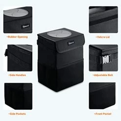 Cheapest ???? Car Trash Can With Lid And Storage Pockets, Leak-Proof Waterproof Car Garbage Can Large Opening, Multipurpose Folding Trash Bin For Ca ???? -Car Seat Covers shop 41xLSCi2CdL