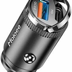 Hot Sale ???? USB C 60W Car Charger Fast Charge, 30W PD& 30W QC3.0 Fast Charge With Metal Body, Flush Fit Pull Ring Charge Adapter Universal For IPhone 13/13 Pro/12/12 Pro Max/XS/XR, Samsung Galaxy, Car Accessories Bright Silver ???? -Car Seat Covers shop 41y ldOHZZL. AC