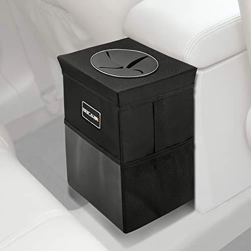 Buy ???? Car Trash Can With Lid - Car Trash Bag Hanging With Storage Pockets Leak-Proof Car Organizer Collapsible And Portable Waterproof Car Garbage Bin, 2.6 Gal Large Capacity Multipurpose Trash Bin For C ???? 7 Buy ???? Car Trash Can With Lid - Car Trash Bag Hanging With Storage Pockets Leak-Proof Car Organizer Collapsible And Portable Waterproof Car Garbage Bin, 2.6 Gal Large Capacity Multipurpose Trash Bin For C ???? - Image 5