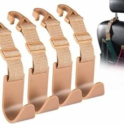 Cheap ???? Adjustable Car Seat Headrest Hook, Flymic Universal Car Storage Headrest Hanger Holder Hooks Organizer, Vehicle Strong And Durable Backseat Hanger Interior Accessories For ???? Handbag Purse ???? Coat 4 Pack Black ???? -Car Seat Covers shop 41yiiab8o1L. AC