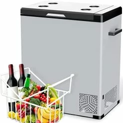 Flash Sale ???? KEED BING Portable Refrigerator 42Qt, Dual Zone 12v Car Refrigerator, Carbon Steel Shell Car Freezer, Compressor Cooler For Car Truck Vehicle RV Boat Outdoor & Home Use(-4℉-68℉) ???? -Car Seat Covers shop 41ysSDcbo0L. AC