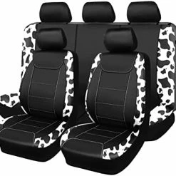 Wholesale ???? Car Seat Covers Protects Water Proof Faux Leather Carbon Fiber Front And Rear Bench (Black Black, Full Set -- 9PCS) ⌛ -Car Seat Covers shop 41z0LCKCAgL. AC