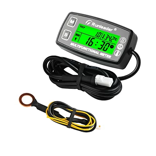 New ???? Digital Tach Hour Meter,Engine Temperature Gauge,Alert RPM & Temp,Backlights Display For Lawn Tractor Compressor Generator Snowmobile Marine Jet Ski Pit Bik ???? 3 New ???? Digital Tach Hour Meter,Engine Temperature Gauge,Alert RPM & Temp,Backlights Display For Lawn Tractor Compressor Generator Snowmobile Marine Jet Ski Pit Bik ????