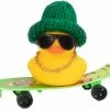 Brand new ⌛ Car Duck Ornament Rubber Duck Car Dashboard Decoration For Car Dashboard Decoration Accessories With Mini Hat, Necklace, ???? Sunglasses, Chair Or Skateboard (D-Green) ???? -Car Seat Covers shop 41zHwp3TatL
