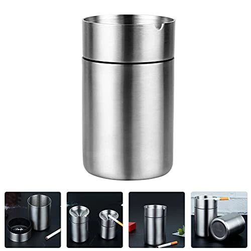 Best deal ???? Large Size Stainless Steel Car Cigarette Ashtrays Fireproof Automatically Extinguished Unbreakable Ashtray For Car Home Office Outdoor Use (280gr-10oz) Black ✔️ 7 Best deal ???? Large Size Stainless Steel Car Cigarette Ashtrays Fireproof Automatically Extinguished Unbreakable Ashtray For Car Home Office Outdoor Use (280gr-10oz) Black ✔️ - Image 5