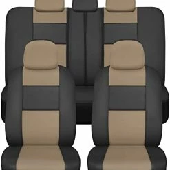 Flash Sale ???? Croc Skin Faux Leather Car Seat Covers, Full Set Gray – Front And Back Split Bench Seat Covers, Airbag Compatible, Interior Covers For Cars Trucks Vans And SUVs Charcoal ???? -Car Seat Covers shop 41zY2xhvVZL. AC