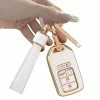Cheap ???? Key Fob Cover ，Two Different Materials Keychain Accessories，5 Colors TPU Key Cover .for Honda Accord Civic Etc Smart Key 。 (White-A) ❤️ -Car Seat Covers shop 41zcbG42YvL