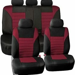 Buy ???? Car Seat Covers Full Set Black 3D Air Mesh - Universal Fit, Automotive Seat Covers, Low Back Seat Cover, Airbag Compatible, Split Bench Rear Seat, Washable Car Seat Cover For SUV, Sedan Red Full Set ???? -Car Seat Covers shop 51 WaQUke0L. AC