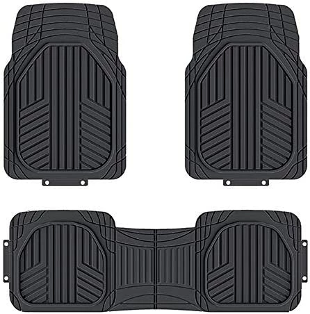 New ???? 3-Piece All-Weather Protection Heavy Duty Rubber Floor Mats For Cars, SUVs, And Trucks,Black, Trim To Fit ✨ 13 New ???? 3-Piece All-Weather Protection Heavy Duty Rubber Floor Mats For Cars, SUVs, And Trucks,Black, Trim To Fit ✨ - Image 11