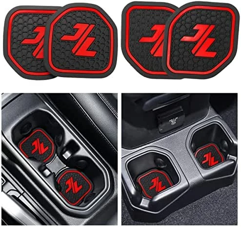 Best Sale ???? Auovo Auto Cup Holder Inserts Coaster Fit For 2018 -2022 Wrangler JL JLU 2020-2022 Gladiator JT Cup Mat Pad Interior Decoration Accessories (4 Pcs Kit) (Red, For Deep Rear Cup Holders) ???? 14 Best Sale ???? Auovo Auto Cup Holder Inserts Coaster Fit For 2018 -2022 Wrangler JL JLU 2020-2022 Gladiator JT Cup Mat Pad Interior Decoration Accessories (4 Pcs Kit) (Red, For Deep Rear Cup Holders) ???? - Image 12