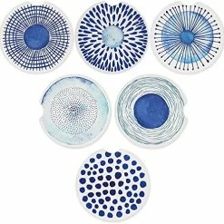 Deals ???? Car Coasters Set Of 6 Drink- Absorbing Round Ceramic Stone Coaster With A Finger Notch For Easy Removal Cork Base For Auto Cupholder Accessories Keep Vehicle Clean ???? -Car Seat Covers shop 510lEIW8idS. AC