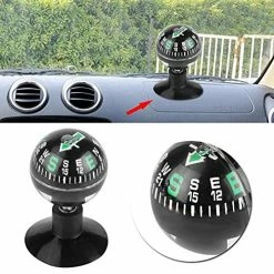 Cheapest ⌛ Car Compass Portable Car Compass Guide Ball Car Compass Ball Car Dashboard Compass Car Boat Mini Dashboard Suction Mount Navigation Compass Pocket Hiking Direction Guide Ball ????