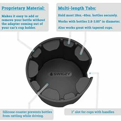 Cheapest ???? Car Cup Holder Expander Adapter (Adjustable) - Fits Hydro Flask, Yeti, Nalgene, Large 32/40 Oz. Bottles & Big Drinks Gra ???? -Car Seat Covers shop 511dmMkrP6L