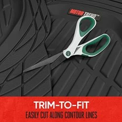 Flash Sale ???? Original FlexTough Black Rubber Car Floor Mats With Trunk Cargo Liner - All Weather Automotive Floor Mats, Heavy Duty Trim To Fit Design, Floor Liners For Cars Truck Van SUV ⌛ -Car Seat Covers shop 511xWaYoQkL 1