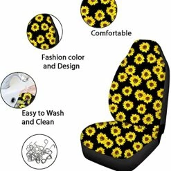 Budget ⭐ Western Seat Cover Full Set Car Accessories 11-pcs Aztec Horse Car Seat Cover With Steering Wheel Cover,Front And Rear Bench Seat Cover For Truck,Seat Belt Shoulder Pad,Keychain,Car Coasters ???? -Car Seat Covers shop 512LWurNA3L