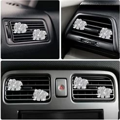 New ???? Bling Elephant Air Vent Clips, 2 Pcs Crystal Elephant Car Air Fresheners Vents Clips Car Air Conditioning Outlet Clip Rhinestone Cute Car Interior Decor Charm Bling Car Accessories For ???? Women ???? -Car Seat Covers shop 512dNnGEhXL