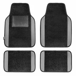 Hot Sale ???? 14407GRAY Universal Fit Premium Carpet Gray Automotive Floor Mats Fits Most Cars, SUVs, And Trucks With Driver Heel Pad, Full Set ????