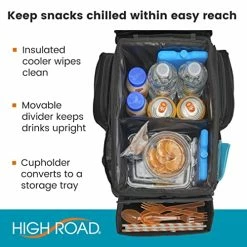 Cheapest ⌛ CarHop Car Seat Organizer For Kids And Adults With Cup Holder Tray, Side Pockets And Cooler Compartment (Medium, Black) ???? -Car Seat Covers shop 5133T5XJLKL