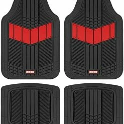 Promo ???? DualFlex Two-Tone Sport Design All-Weather Rubber Floor Mats For Car, Truck, Van & SUV - Waterproof Front & Rear Liners With Drainage Channels Blu ???? 21 Promo ???? DualFlex Two-Tone Sport Design All-Weather Rubber Floor Mats For Car, Truck, Van & SUV - Waterproof Front & Rear Liners With Drainage Channels Blu ???? -Car Seat Covers shop 513D5AcilL. AC