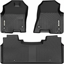 Outlet ???? DRO Floor Mats Compatible For 2013-2018 Dodge Ram 1500/2500/3500 Crew Cab, 2019-2023 Dodge Ram 1500 Classic Crew Cab, Unique Black TPE All-Weather Guard Includes 1st And 2nd Row: Full Set Liners ???? -Car Seat Covers shop 513Gc0UwIOS. AC