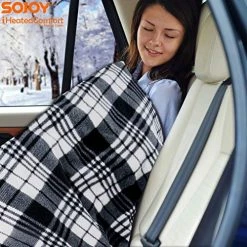 Best reviews of ???? IHealthComfort Warm Travel Blanket With Intelligent Temp And 30/45/60mins Auto-Off Timer Controller For Road Trip Outdoor Camping(60"x 40")(Black And White)… ✔️ -Car Seat Covers shop 513H0UwS1lL