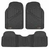Cheap ???? FlexTough Performance All Weather Rubber Car Floor Mats - 3 Piece Floor Mats Automotive Liners For Cars Truck SUV, Heavy-Duty Waterproof (Black) ???? -Car Seat Covers shop 513NsXxdViL