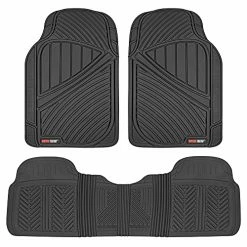 Cheap ???? FlexTough Performance All Weather Rubber Car Floor Mats - 3 Piece Floor Mats Automotive Liners For Cars Truck SUV, Heavy-Duty Waterproof (Black) ????