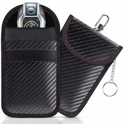 Wholesale ⭐ Lanpard Faraday Bag For Key Fob(2 Pack), Faraday Cage Protector, Car RFID Signal Blocking Key Fob Protector, Double-Layers Of Shielding Carbon Fiber Material Anti-Theft Faraday Pouch ????