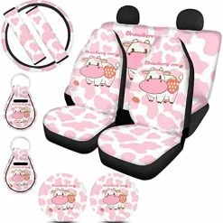 Hot Sale ???? Mushroom Seat Covers For Cars For ???? Women With Steering Wheel Cover,Moon Star Universal Auto Accessories Front Rear Back Seats Protectors,Seat Belt Pads,Cup Coaster,Keychains For Trucks SUV 0 Cow Stawberr ???? 25 Hot Sale ???? Mushroom Seat Covers For Cars For ???? Women With Steering Wheel Cover,Moon Star Universal Auto Accessories Front Rear Back Seats Protectors,Seat Belt Pads,Cup Coaster,Keychains For Trucks SUV 0 Cow Stawberr ???? -Car Seat Covers shop 513hvklcaML. AC