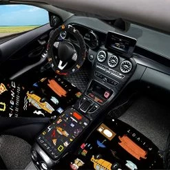 Cheap ???? 12PCS Friends Car Accessories Set,Friends TV Show Merchandise, Friends Car Seat Cover,Friends Steering Wheel Cover,Car Armrest Cover,Car Coaster,Friend Keychain,Universal For Auto Truck Van SUV ⭐ -Car Seat Covers shop 513q1Tw2C7L