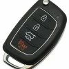 Budget ❤️ Replacement Key Fob Case Fit For Hyundai Sonata Santa Fe Flip Key Remote Control Key Fob Shell ⌛ -Car Seat Covers shop 514GEjufriL