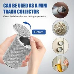 Discount ???? Bling Ashtray For Car, Portable Car Ashtray With Lid, Smokeless Ashtray Detachable Car Cigarette Ashtray, Mini Car Trash Crystal Diamond Car Ashtray For Cup Holder Home Office Travel (Silver) ???? -Car Seat Covers shop 515YIT1oojL