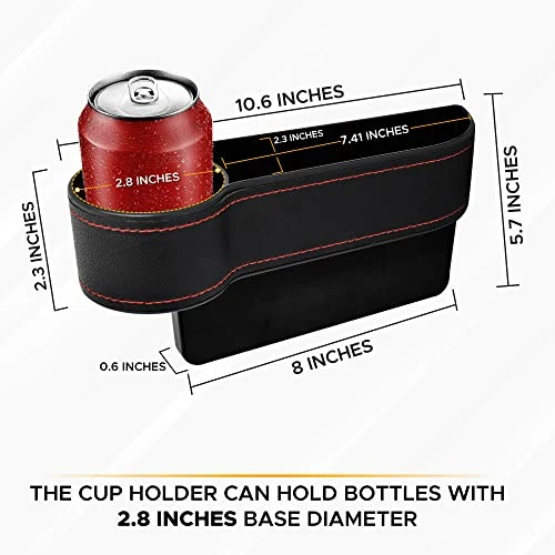 Best Sale ???? Car Seat Gap Filler Cup Holder With Bonus Headrest Hook | Car Front Seat Organizer | Storage Box In Between Seats Organizer | Seat Pocket For Wallet & Keys | Car Interior Seat Gap Accessories ???? 4 Best Sale ???? Car Seat Gap Filler Cup Holder With Bonus Headrest Hook | Car Front Seat Organizer | Storage Box In Between Seats Organizer | Seat Pocket For Wallet & Keys | Car Interior Seat Gap Accessories ???? - Image 2