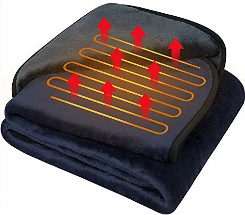 Top 10 ???? IHealthComfort 12Volt Washable Electric Heated Travel Blanket With Intelligent Hi/M/Lo Temp 30/45/60 Mins Auto-Off Timer Multi-Functional Controller(55.1"x39.4")(Navy Blue And Grey) ???? 4 Top 10 ???? IHealthComfort 12Volt Washable Electric Heated Travel Blanket With Intelligent Hi/M/Lo Temp 30/45/60 Mins Auto-Off Timer Multi-Functional Controller(55.1"x39.4")(Navy Blue And Grey) ???? - Image 2