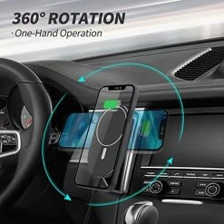 Best deal ???? Magnetic Wireless Car Charger, 15W Fast Compatible With MagSafe Car Mount Charger, Fits All IPhone 14/13/12 Series, Fits Windshield Dashboard Air Vent (Charging Mount) ❤️ -Car Seat Covers shop 516YcchGehL