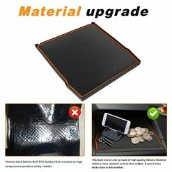 Discount ???? Auovo Dashboard Mats For Subaru Forester Accessories 2019-2023/ Crosstrek 2018-2023 / Impreza 2018-2023 Car Interior Silicone Material Dash Pad Liner (Upgrade,1 Pcs Orange Trim Dashboard Mat) ???? -Car Seat Covers shop 516vZTZMGVL