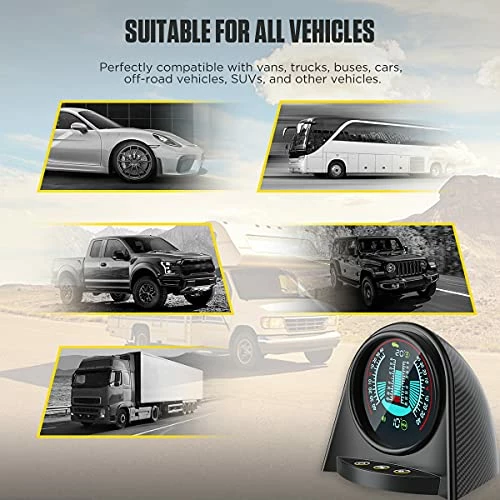 Flash Sale ✔️ AUTOOL X94 Slope Meter Car Inclinometer Level Tilt Gauge, Real-time Head Up Display, Car Electronic Compass Clinometer Indicator, Digital Inclinometer Car Angle Slope Meter For Off-Road Vehicles ???? 4 Flash Sale ✔️ AUTOOL X94 Slope Meter Car Inclinometer Level Tilt Gauge, Real-time Head Up Display, Car Electronic Compass Clinometer Indicator, Digital Inclinometer Car Angle Slope Meter For Off-Road Vehicles ???? - Image 2