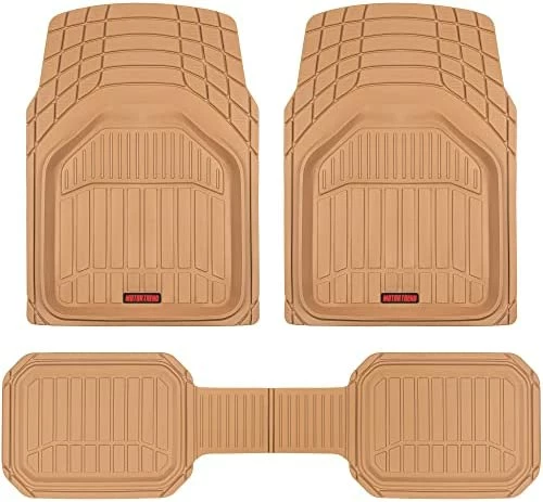 Outlet ???? 943-BK FlexTough Defender Car Floor Mats -Next Generation Deep Dish Heavy Duty Contour Liners For Car SUV Truck & Van-All Weather Protection, Trim To Fit Most Vehicles Beig ???? 10 Outlet ???? 943-BK FlexTough Defender Car Floor Mats -Next Generation Deep Dish Heavy Duty Contour Liners For Car SUV Truck & Van-All Weather Protection, Trim To Fit Most Vehicles Beig ???? - Image 8