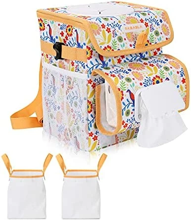 New ⌛ All-in-One Car Trash Can With 2 Removable Leakproof Interior Liners, Adjustable Tissue Holder & Straps Orange ⌛ 7 New ⌛ All-in-One Car Trash Can With 2 Removable Leakproof Interior Liners, Adjustable Tissue Holder & Straps Orange ⌛ - Image 5