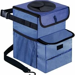 Promo ❤️ Car Trash Can Foldable Garbage Bin Leakproof 3 Gallons Purple ???? -Car Seat Covers shop 517dTljY6dL. AC
