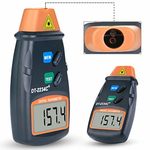 Deals ✔️ Tek® Professional Digital Laser Photo Tachometer Non Contact RPM Tach Dt-2234c+ ???? 4 Deals ✔️ Tek® Professional Digital Laser Photo Tachometer Non Contact RPM Tach Dt-2234c+ ???? - Image 2