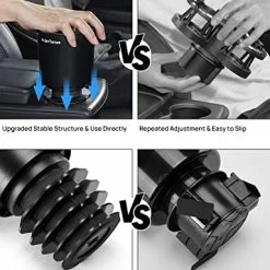 Top 10 ❤️ Upgraded Car Cup Holder Expander With Offset Base, Compatible With YETI, Hydro Flask, Large Cup Holder Expander For Car Hold 18-40 Oz Bottles And Mugs, Other Bottles In 3.4"-3.8" Black ???? 11 Top 10 ❤️ Upgraded Car Cup Holder Expander With Offset Base, Compatible With YETI, Hydro Flask, Large Cup Holder Expander For Car Hold 18-40 Oz Bottles And Mugs, Other Bottles In 3.4"-3.8" Black ???? -Car Seat Covers shop 518Y84pFT7L