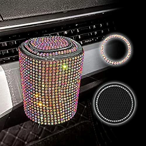 Best Pirce ✨ Bling Car Cigarette Ashtray Air Outlet Ashtray Auto Car Ashtray With Lid Blue LED Light Indicator Smokeless Ash For ???? Women Auto Car Cup Holder(Multi) ???? 9 Best Pirce ✨ Bling Car Cigarette Ashtray Air Outlet Ashtray Auto Car Ashtray With Lid Blue LED Light Indicator Smokeless Ash For ???? Women Auto Car Cup Holder(Multi) ???? - Image 7