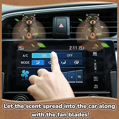 Hot Sale ???? Bear Pilot Car Air Freshener Cute Car Diffuser Rotating Propeller Air Outlet Vent Fresheners Aromatherapy Ornament Car Accessories Automotive Air Fresheners For Cars (Cool Style) ???? 5 Hot Sale ???? Bear Pilot Car Air Freshener Cute Car Diffuser Rotating Propeller Air Outlet Vent Fresheners Aromatherapy Ornament Car Accessories Automotive Air Fresheners For Cars (Cool Style) ???? - Image 4