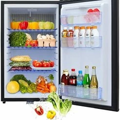 Brand new ???? Semi Truck Refrigerator 1.4 Cu.Ft, AC/DC Mini Fridge With Lock, Reversible Door, 12V Quiet Absorption Refrigerator For Truck, RV, Camper, Caravan, Boat, Black ⭐ -Car Seat Covers shop 519HJwzjMtL. AC