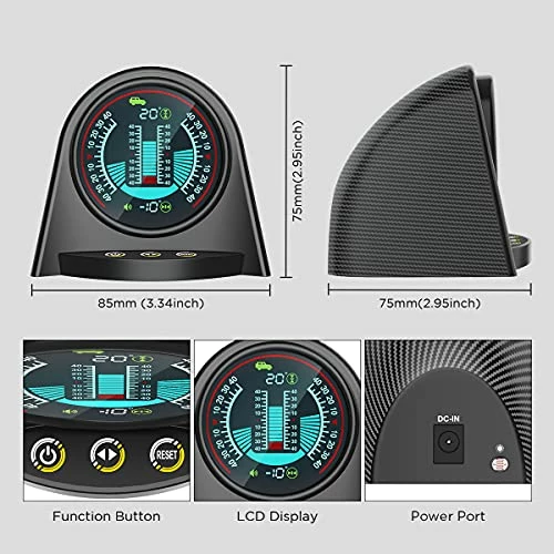 Flash Sale ✔️ AUTOOL X94 Slope Meter Car Inclinometer Level Tilt Gauge, Real-time Head Up Display, Car Electronic Compass Clinometer Indicator, Digital Inclinometer Car Angle Slope Meter For Off-Road Vehicles ???? 3 Flash Sale ✔️ AUTOOL X94 Slope Meter Car Inclinometer Level Tilt Gauge, Real-time Head Up Display, Car Electronic Compass Clinometer Indicator, Digital Inclinometer Car Angle Slope Meter For Off-Road Vehicles ????