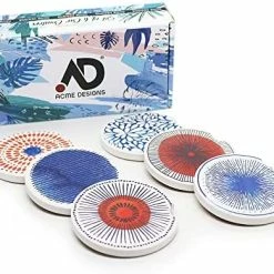 Deals ???? Car Coasters Set Of 6 Drink- Absorbing Round Ceramic Stone Coaster With A Finger Notch For Easy Removal Cork Base For Auto Cupholder Accessories Keep Vehicle Clean ???? -Car Seat Covers shop 51ATYxYPveL. AC