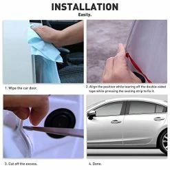 Flash Sale ???? Car Door Edge Guards,Universal Fit Rubber U Shape Car Door Protector Car Door Edge Protection Fit For Most Car (16FT(5M), Black) ???? -Car Seat Covers shop 51AhJIJLVJL